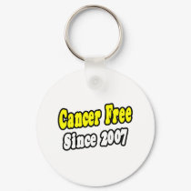 Cancer Free Since 2007 keychains by cancersurvivorshirts Cancer Free Since 2007 keychains