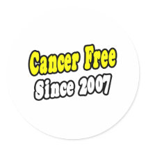 Cancer Free Since 2007 stickers by cancersurvivorshirts Cancer Free Since 2007 stickers