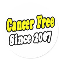 Cancer Free Since 2007 stickers by cancersurvivorshirts Cancer Free Since 2007 stickers