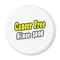 Cancer Free Since 2008 magnets by cancersurvivorshirts Cancer Free Since 2008 magnets
