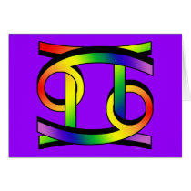 Cancer & Gemini GLBT Greeting Cards