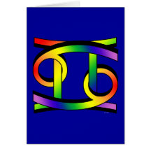 Cancer & Gemini GLBT Greeting Cards