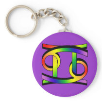 Cancer & Gemini GLBT Key Chains