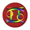 Cancer & Gemini GLBT magnets