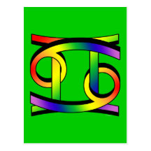 Cancer & Gemini GLBT Post Cards