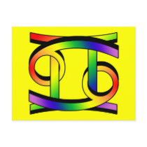 Cancer & Gemini GLBT Post Cards