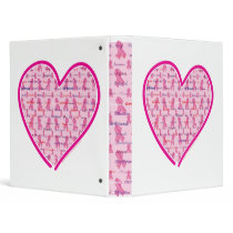 Cancer-Heart Vinyl Binder