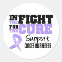 Cancer In The Fight For The Cure Round Sticker