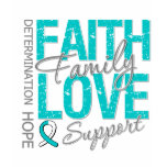 Cancer Inspiring Slogan Collage Cervical Cancer T Shirts