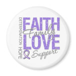 Cancer Inspiring Slogan Collage Hodgkin's Lymphoma Magnets