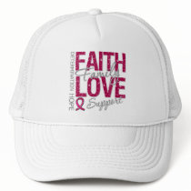Cancer Inspiring Slogan Collage Multiple Myeloma Mesh Hat