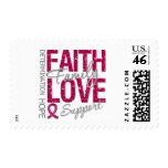Cancer Inspiring Slogan Collage Multiple Myeloma stamps
