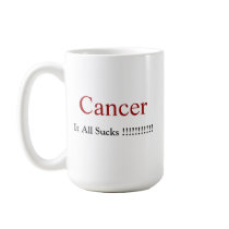 Cancer It All Sucks / Head & Neck Ribbon Coffee Mugs