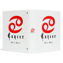 Cancer, June 21 - July 22 binders by ab_photodesigner Cancer, June 21 - July 22 binders
