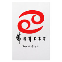 Cancer, June 21 - July 22 stationery