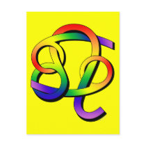 Cancer & Leo GLBT Partners postcards by AtlasShrugging Cancer & Leo GLBT Partners postcards