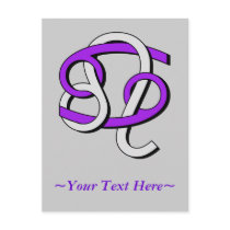 Cancer & Leo PGy postcards by AtlasShrugging Cancer & Leo PGy postcards