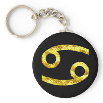 cancer-lucky-black-gold-keychain