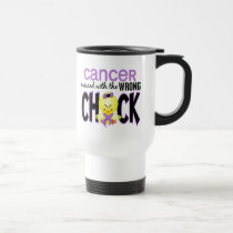 Cancer Messed With The Wrong Chick mugs