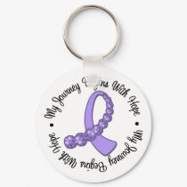 CANCER  My Journey Begins With Hope keychains