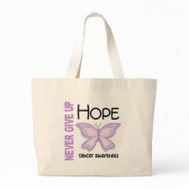 Cancer Never Give Up Hope Butterfly 4.1 bags