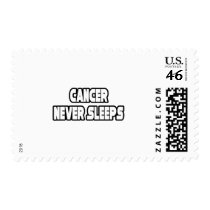 Cancer Never Sleeps postage by cancerkarma Cancer Never Sleeps postage