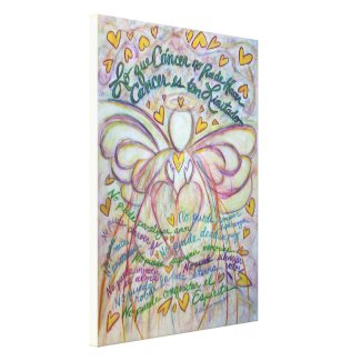 Cáncer No Puede Hacer Angel Canvas Art Painting wrappedcanvas