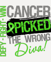 Cancer Picked The Wrong Diva Non-Hodgkins Lymphoma T-shirt