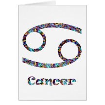 Cáncer psicodélico tarjeta