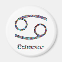 Cancer Psychedelic Refrigerator Magnet
