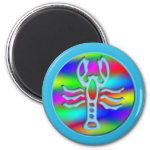 Cancer Rainbow Color Crab Zodiac Star Sign magnets