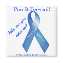 CANCER RIBBON AGRAINOFMUSTARDSEED.COM Magnet
