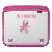 CANCER RIBBON AGRAINOFMUSTARDSEED.COM Sleeve Sleeves For iPads