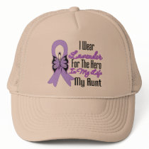 Cancer Ribbon Hero in My Life My Aunt hats