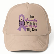 Cancer Ribbon Hero in My Life My Son hats