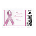 Cancer Ribbon Postage Stamps