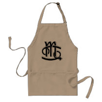 Cancer & Scorpio Partners bw aprons