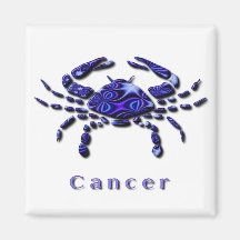 Cancer Sign Square Magnet