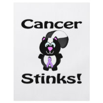 Cancer Stinks Skunk Awareness Design Full Color Flyer
