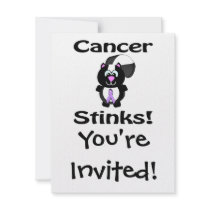 Cancer Stinks Skunk Awareness Design Announcements