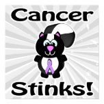 Cancer Stinks Skunk Awareness Design posters