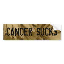 CANCER SUCKS 2 bumper stickers