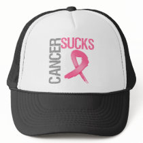 Cancer Sucks - Breast Cancer Mesh Hat