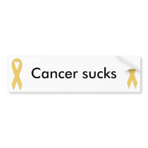 Cancer sucks bumper stickers