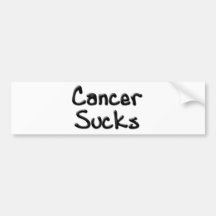 Cancer Sucks Bumper Sticker