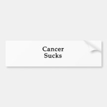 Cancer Sucks Bumper Sticker