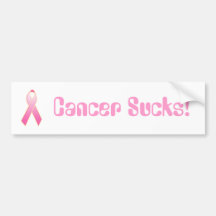 Cancer sucks bumper sticker