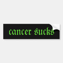 cancer sucks bumper sticker
