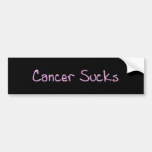 Cancer Sucks Bumper Sticker