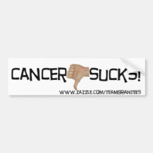 Cancer Sucks Bumper Sticker